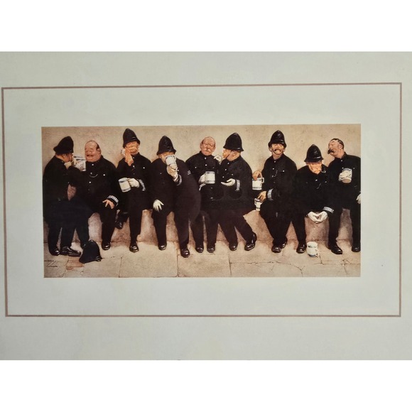 Lawson Wood Nine Pints of the Law Framed Vintage Art Print British Police Humor